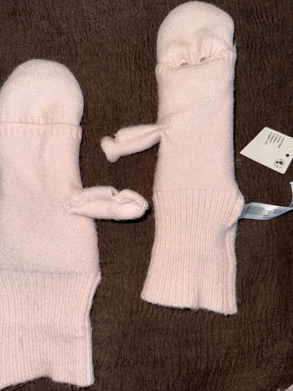 NWT Urban Outfitters Reversible Faux Fur Fluffy Mittens Fold Over Fingerles